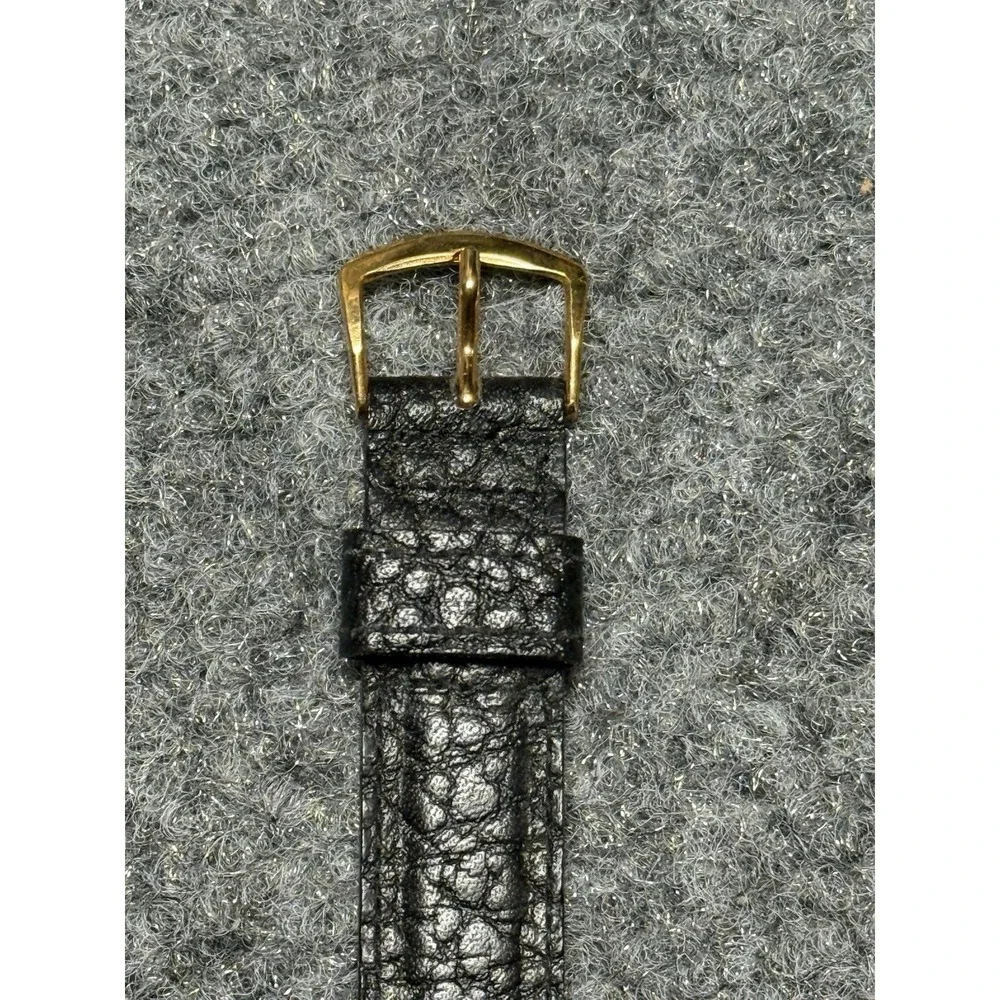 Gucci Wristwatch Mens Black Gold Vintage 13 3200 218 GG Logo Luxury Classic